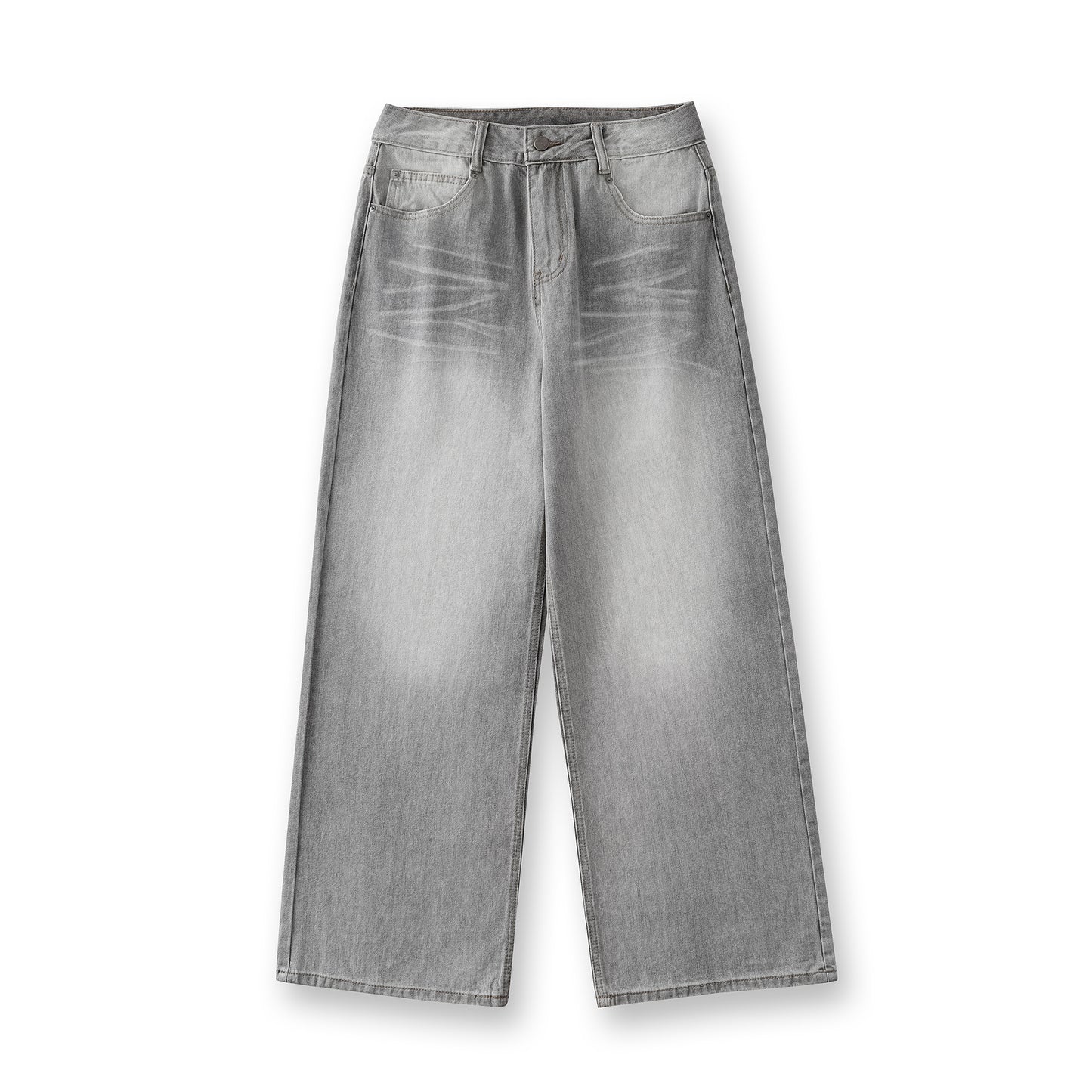 Washed Denim Long Pants