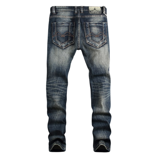 Stylish Slim Fit Distressed Denim Jeans for Men