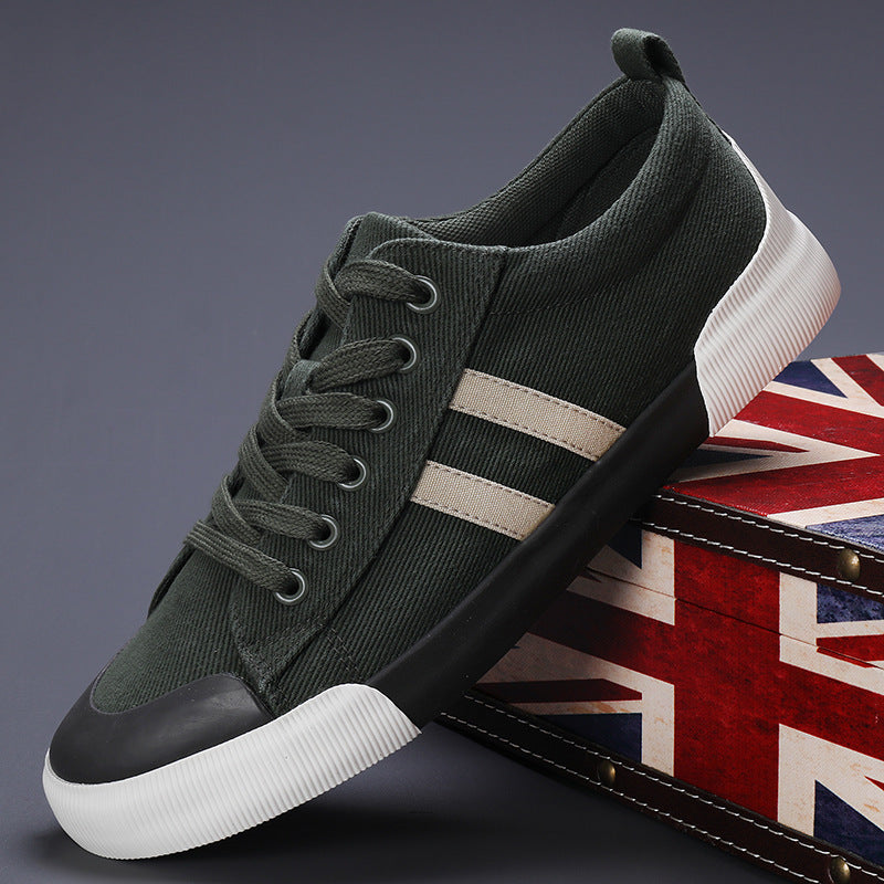 Men's Lightweight Breathable Canvas Low Top Sneakers