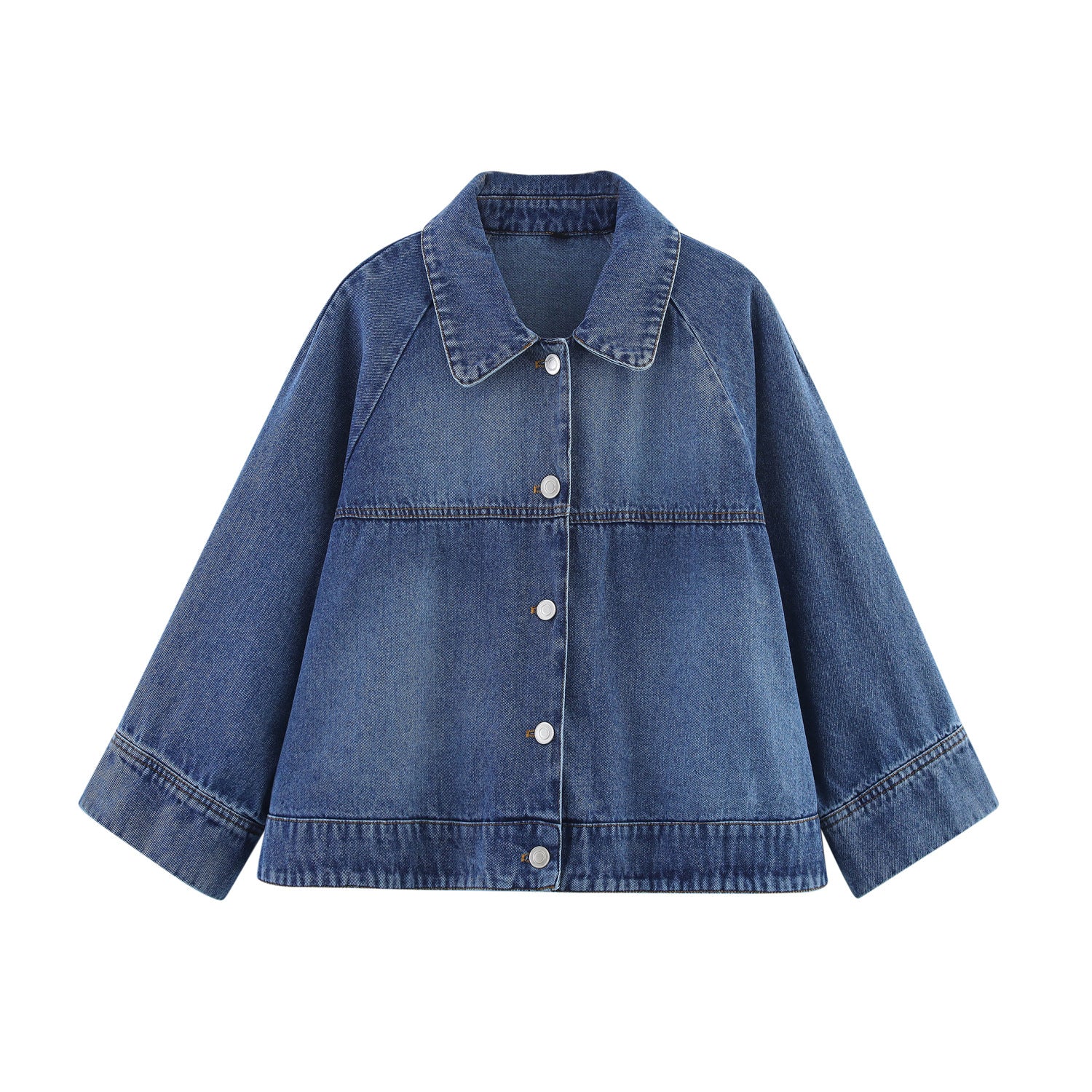 Women's Cape-style Denim Jacket