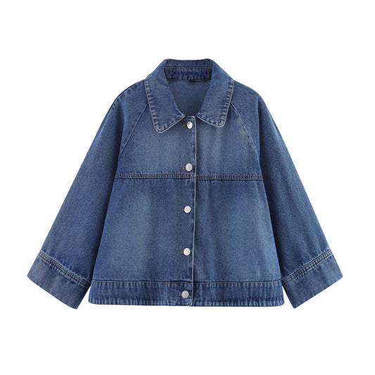 Women's Cape-style Denim Jacket