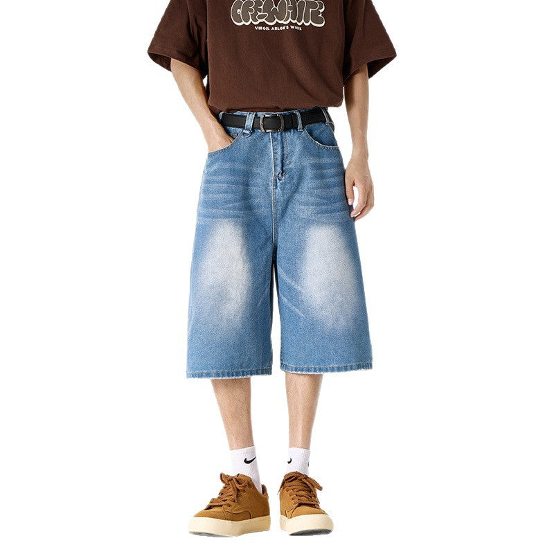 Casual Cropped Wide-Leg Pants with Relaxed Fit