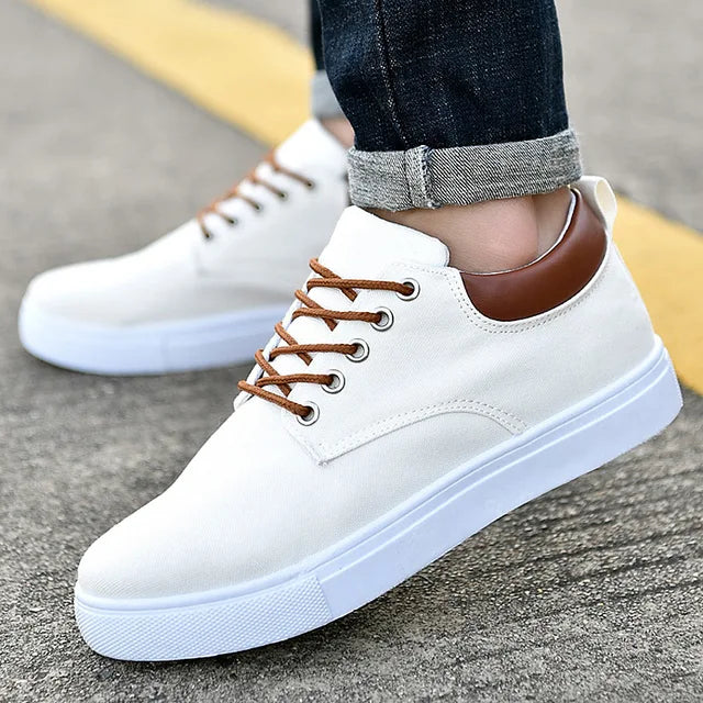 Men's Canvas Sneakers - Solid Colors