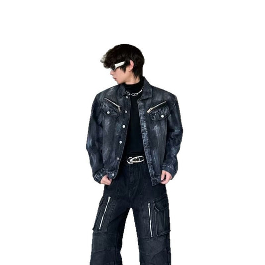 Men's Washed Denim Jacket