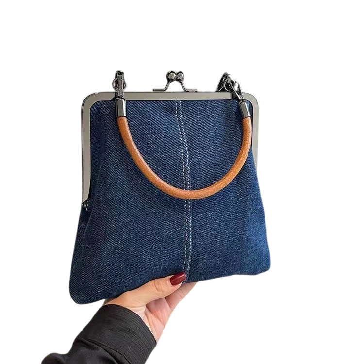 Handmade Denim Crossbody Bag for Women