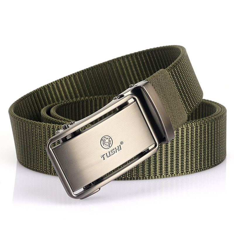 Men's Automatic Buckle Belt - Nylon Canvas