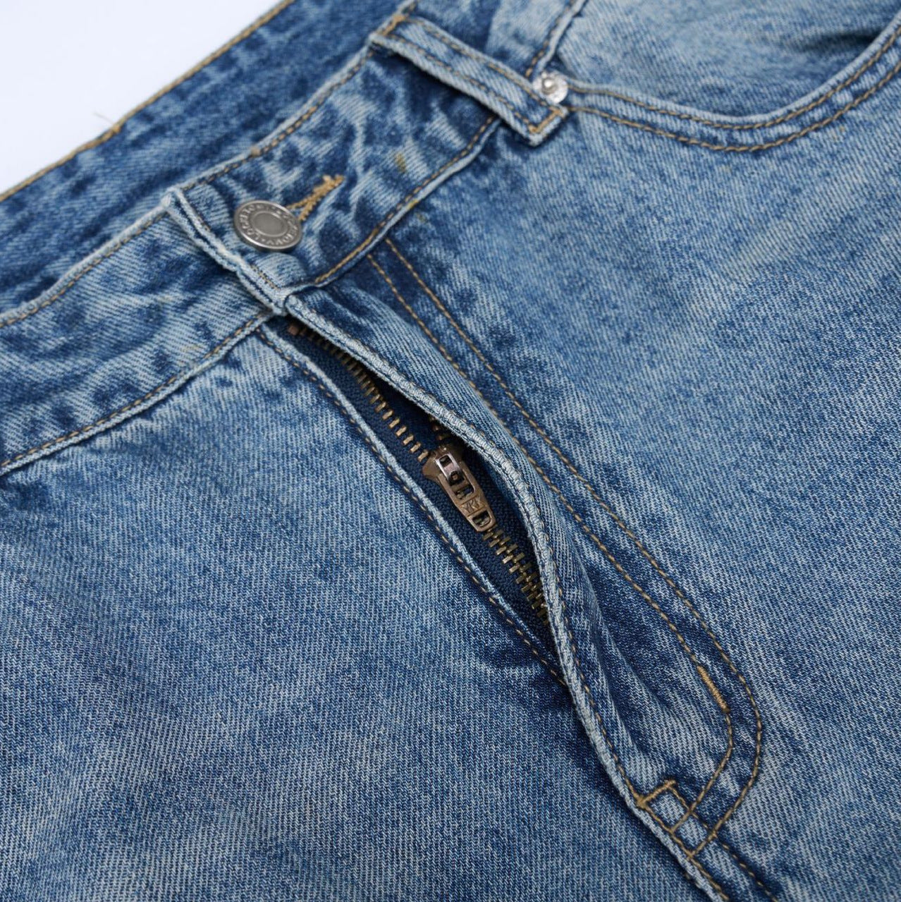 Premium Japanese Denim Tapered Pants with Retro Design