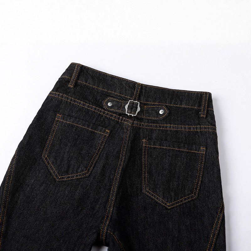Original Selvedge Loose Fit Denim Pants - Casual Wide Leg Jeans