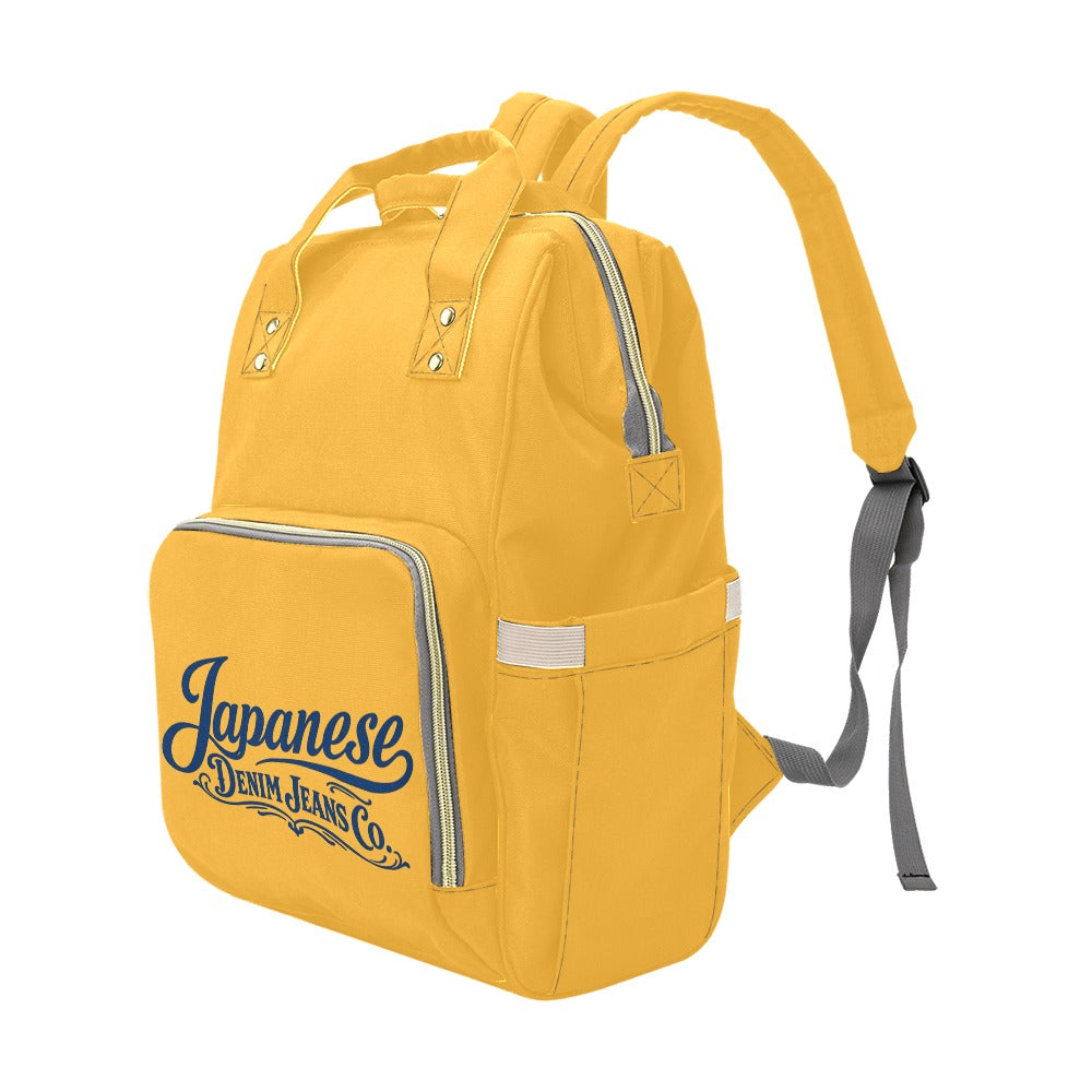 Japanese Denim Jeans Logo Backpack