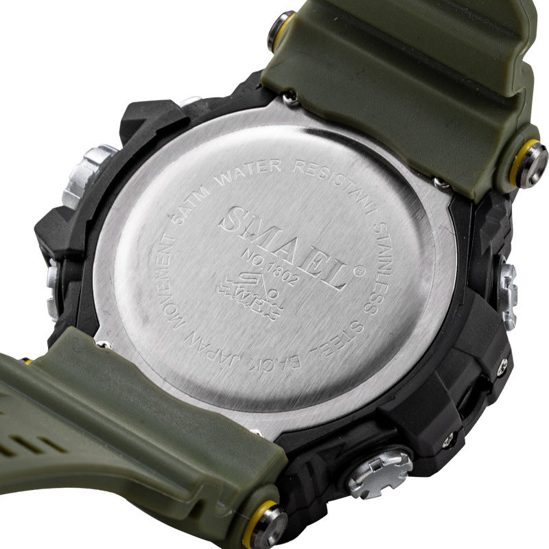 Waterproof Multifunctional Men's Sports Watch Trend Large Dial Electronic Watch