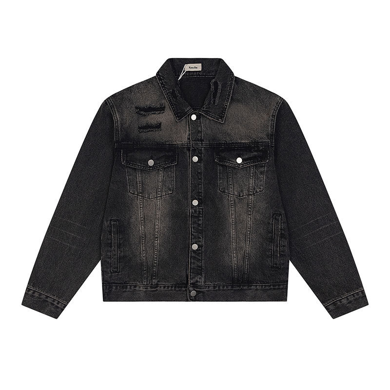 Wear and Tear Denim Jacket - Premium Japanese Craftsmanship