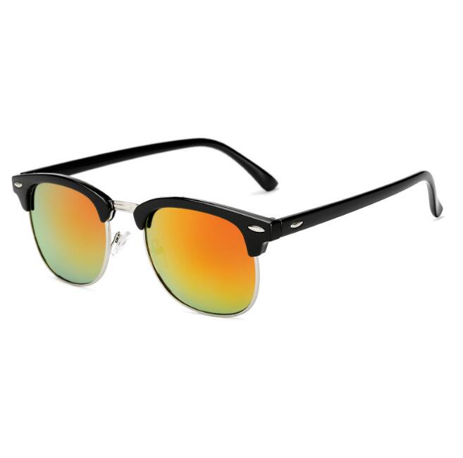 Semi Rimless Polarized Sunglasses Unisex UV400 Protection Half Frame