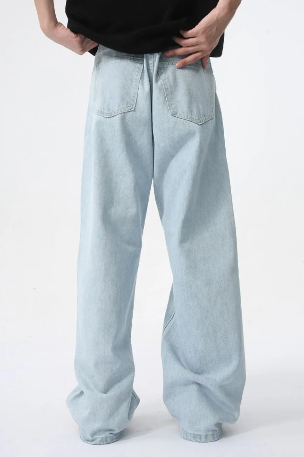 Premium Wide Leg Jeans with Pockets