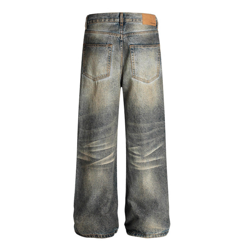 Knife Cut Hole Micro Flared Jeans - Premium Japanese Denim