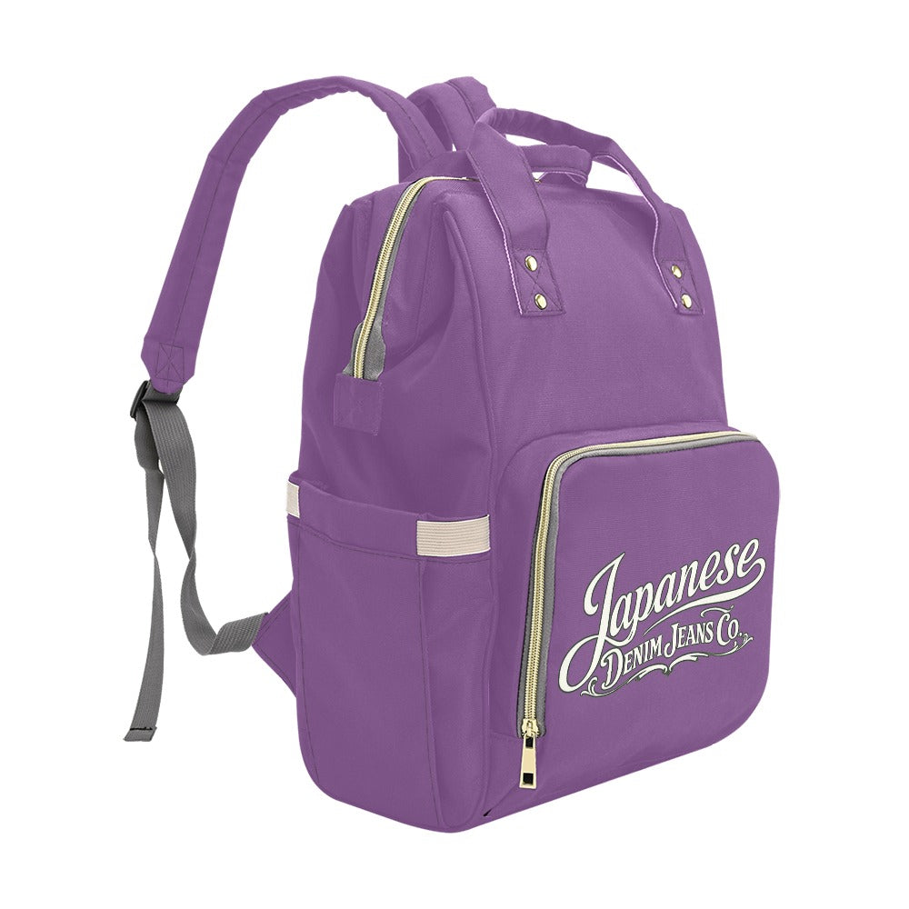 Japanese Denim Jeans Logo Backpack