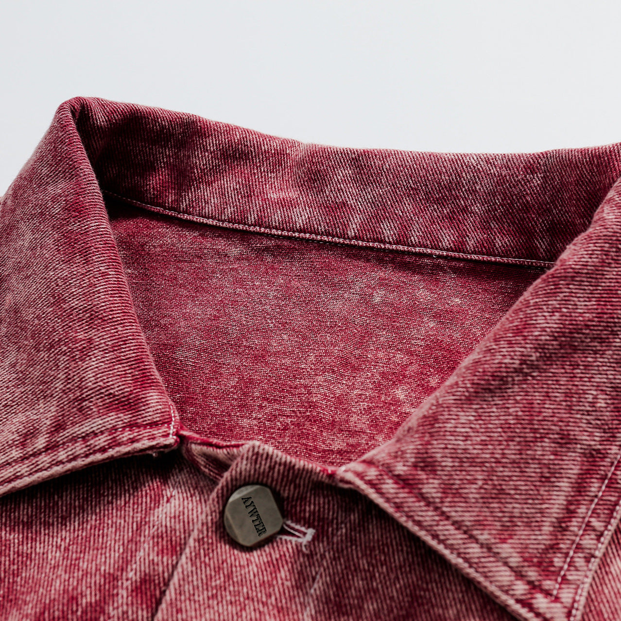 Ethnic Spliced Washed Denim Jacket