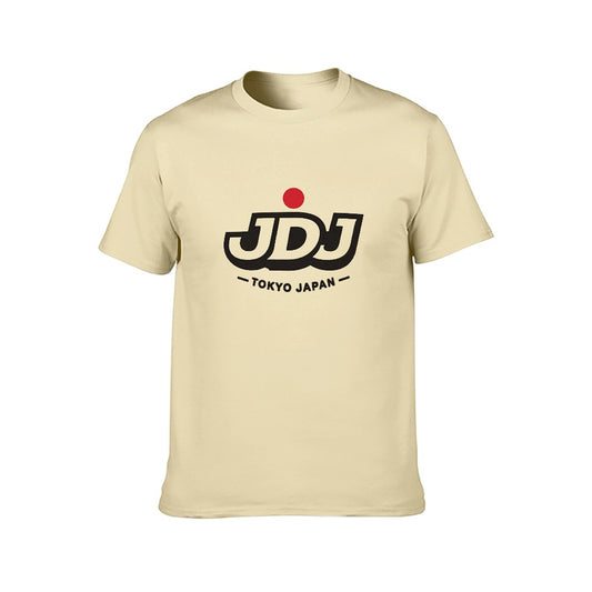 JDJ Logo Men's Short Sleeve T-Shirt 100% Cotton - Sand Color