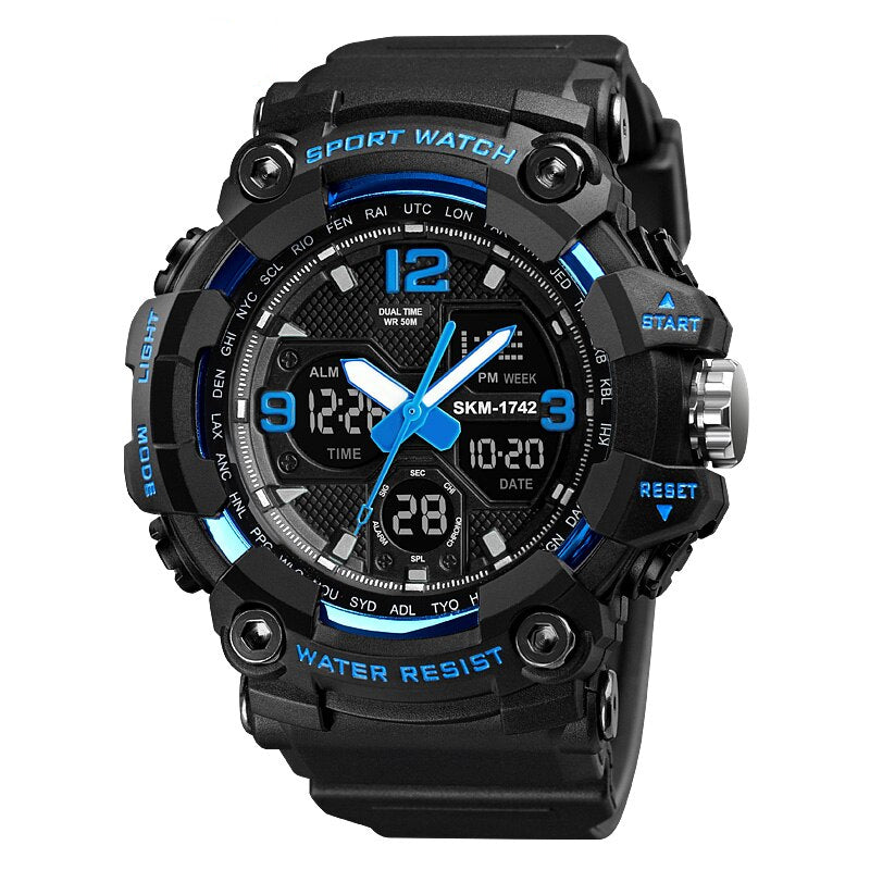 Shockproof Men's Watches - Waterproof Digital Sport Wristwatch