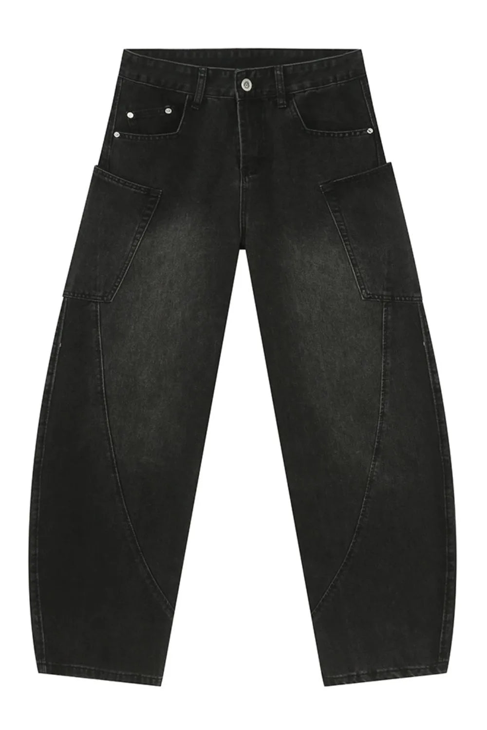 Premium Mid Rise Waist Jeans with Pockets