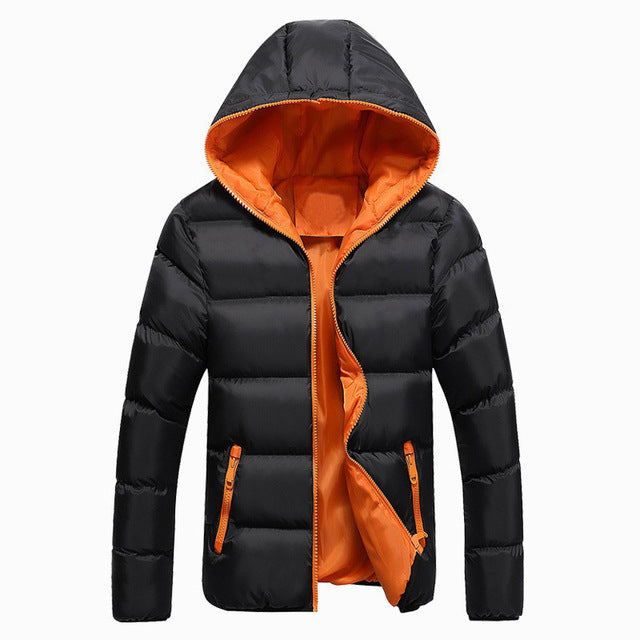 Men's Slim Fit Hooded Windbreaker Fashion Overcoats