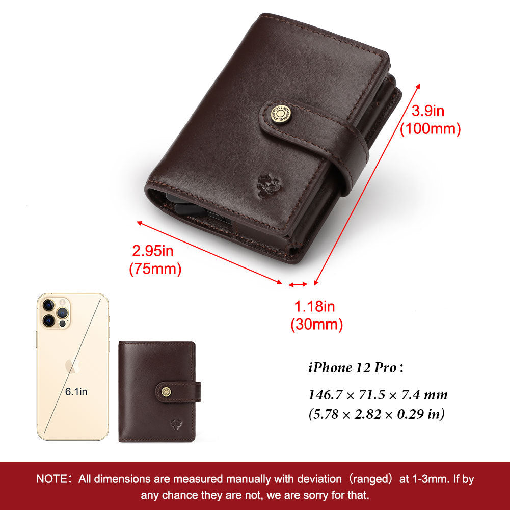 Men's Leather Card Holder RFID Antimagnetic Wallet