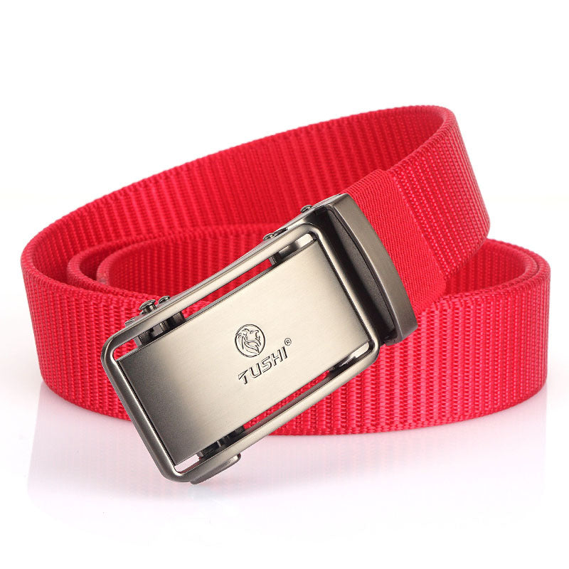 Men's Automatic Buckle Belt - Nylon Canvas