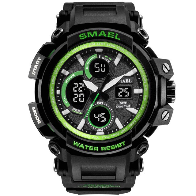 Camouflage Military Watch Men Waterproof Dual Time Display Men's Sport Wristwatch Digital Analog Quartz Watches Male 1708