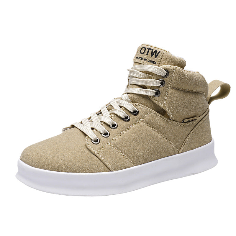High Top Suede Board Shoes – Breathable Sports Casual Shoes for Men