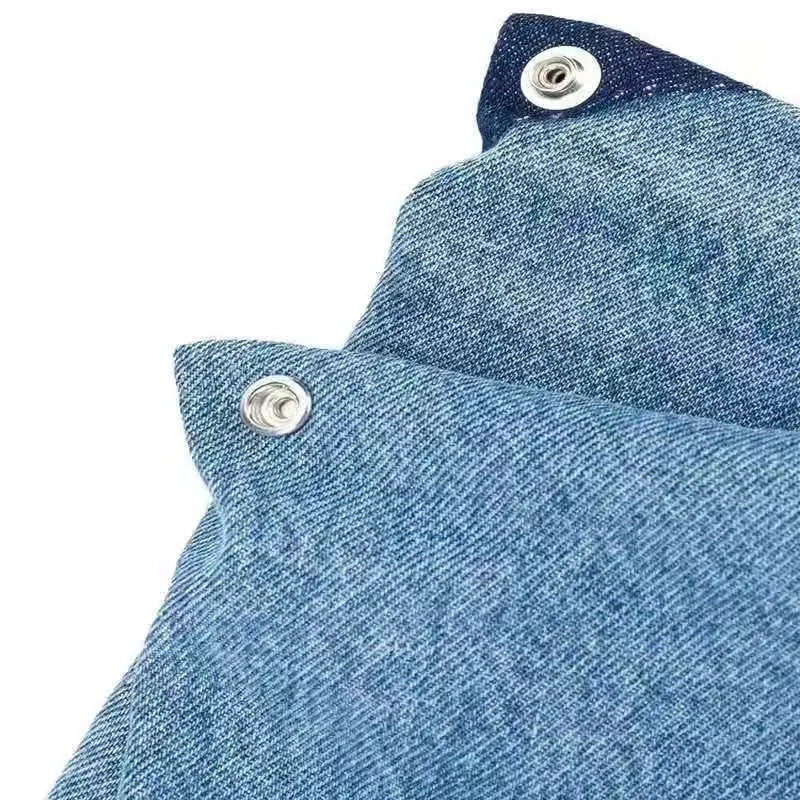 Denim Tote Bag - Large Stylish Commuter Shoulder Bag