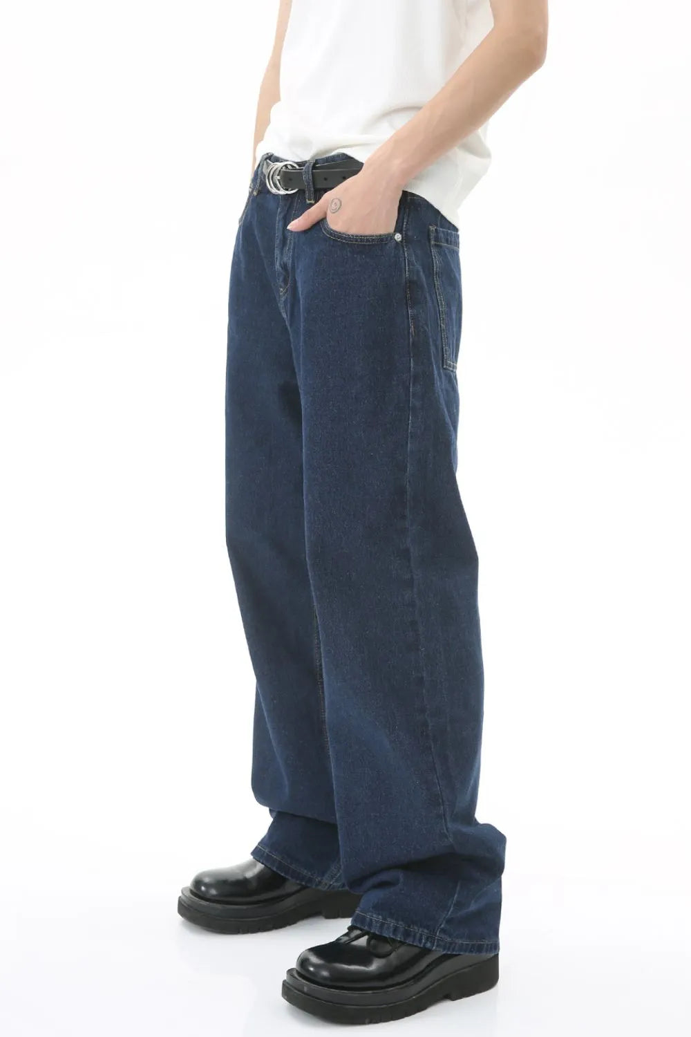 Men's Mid Rise Straight Leg Jeans - Premium Japanese Denim