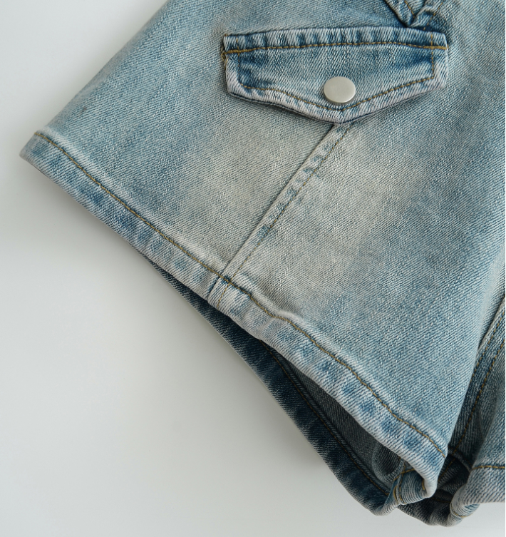 Stylish High-Waisted Denim Shorts