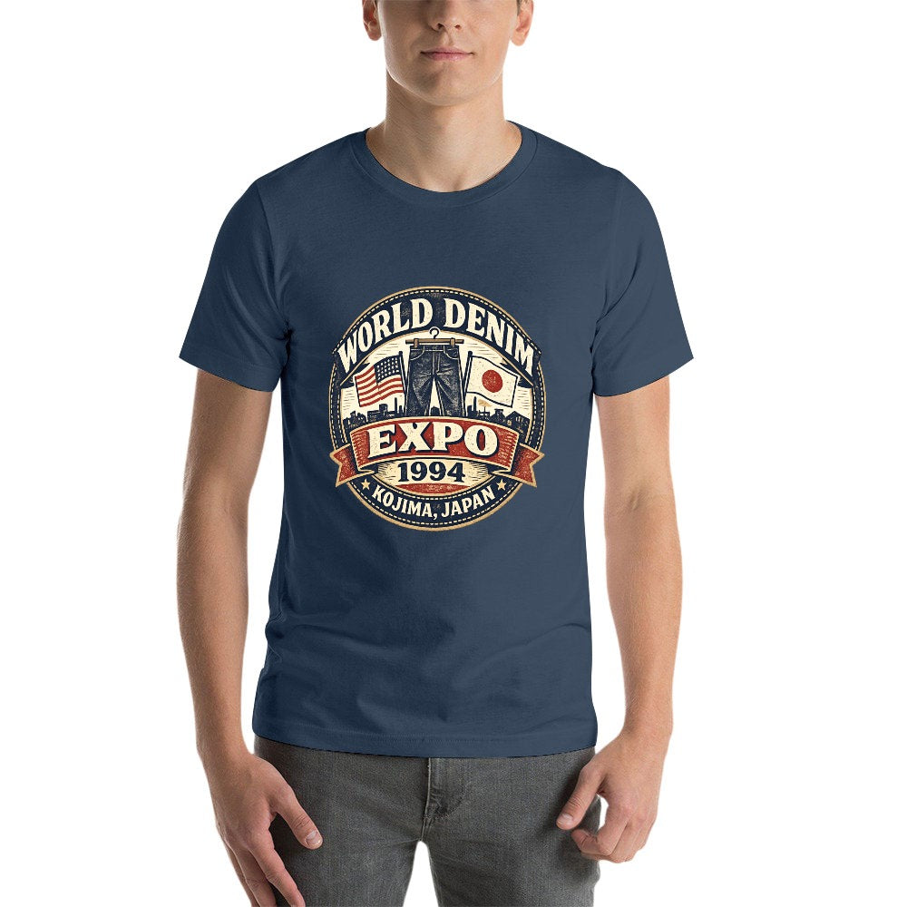 World Denim Expo 1994 Short Sleeve T Shirt - Navy Blue