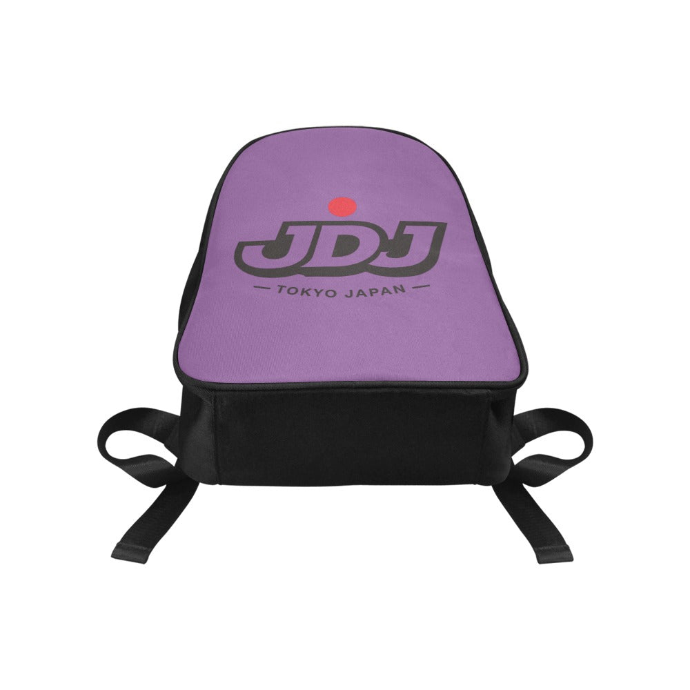 JDJ Logo Canvas Backpack Durable Cotton With Laptop Compartment
