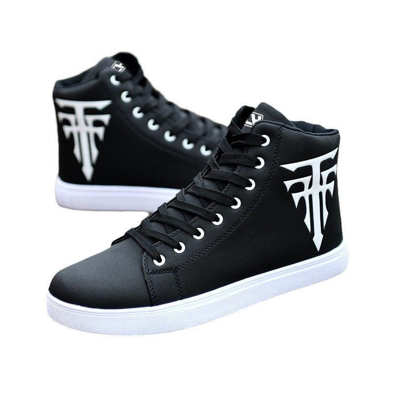 Men's Casual High Top Sports Shoes - Lace Up Running Sneakers