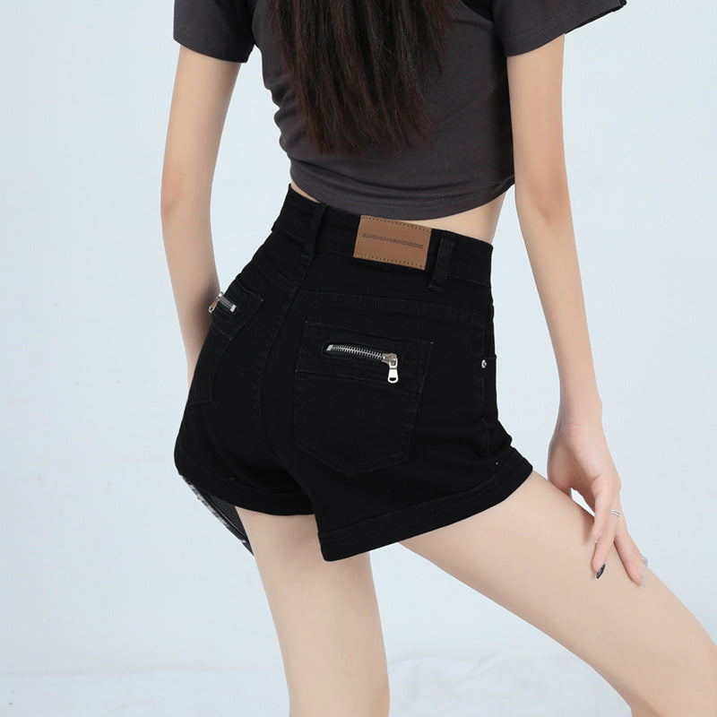 High Waist Denim Shorts for Women - Slim Fit, Loose Style, American Inspired, Super Short Hot Pants