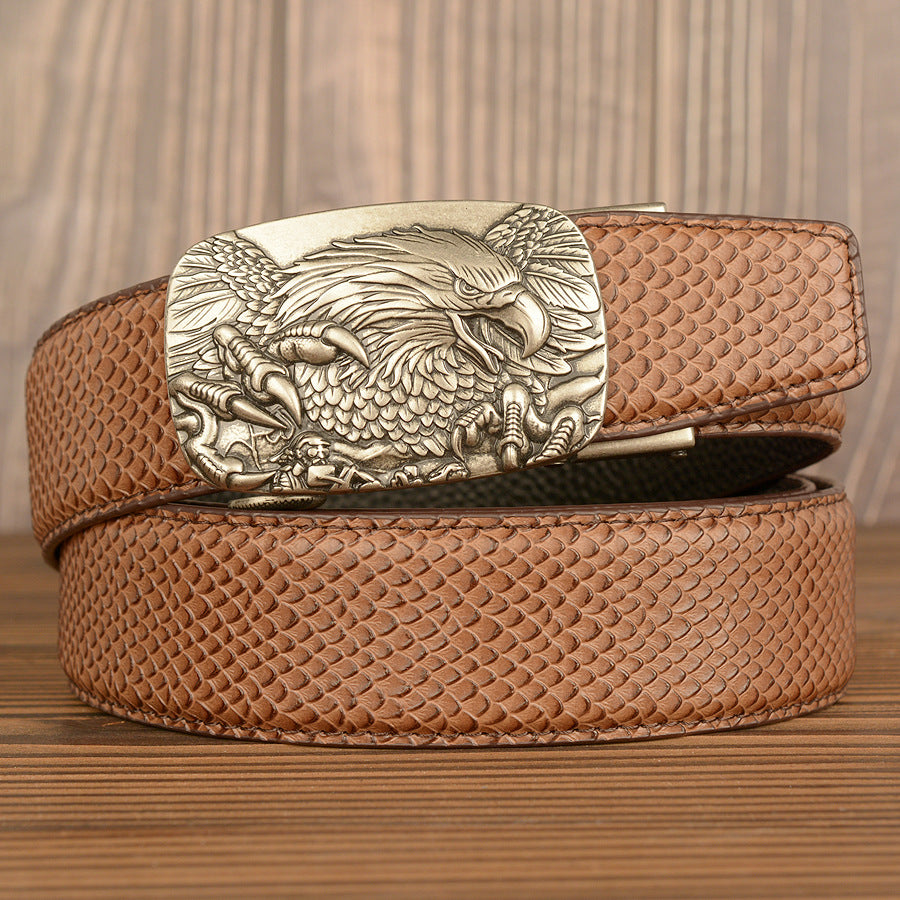 Top Layer Cowhide Belt Men
