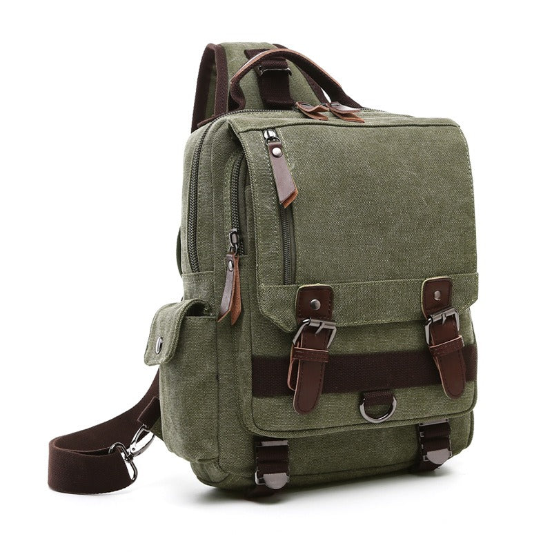 Canvas Backpack For Men Travel Laptop Rucksack Durable Everyday Use