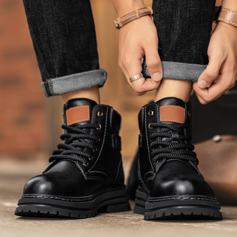 Men's Retro High Top Work Boots