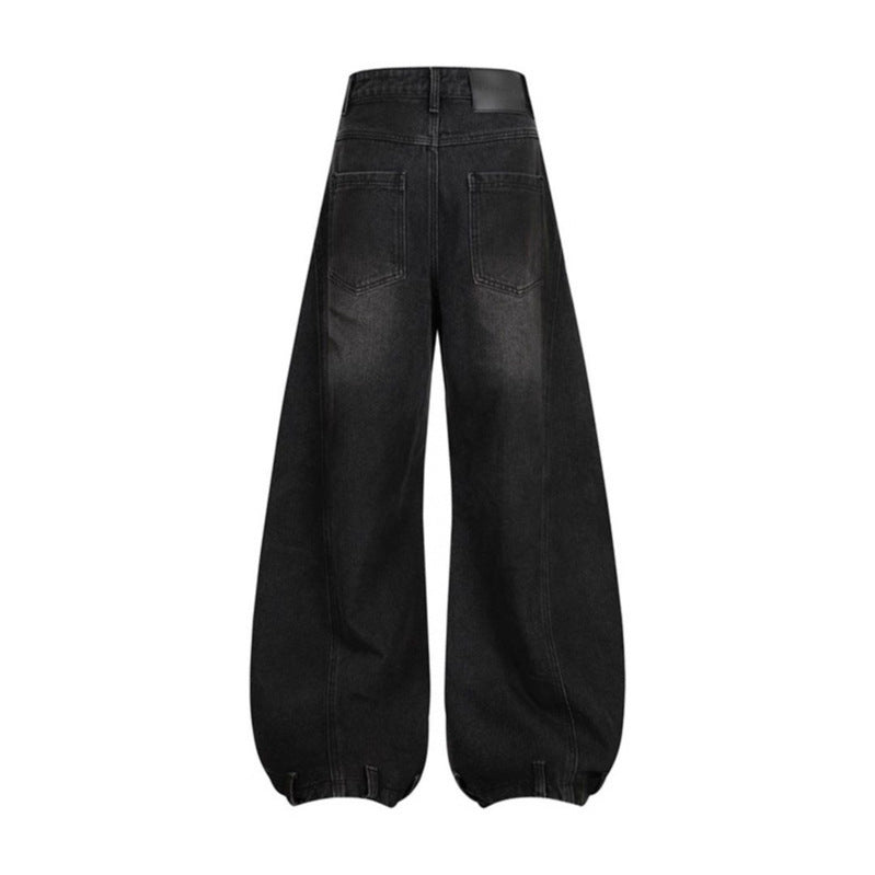 Premium Japanese Denim Knife Jeans - Distressed Loose Fit