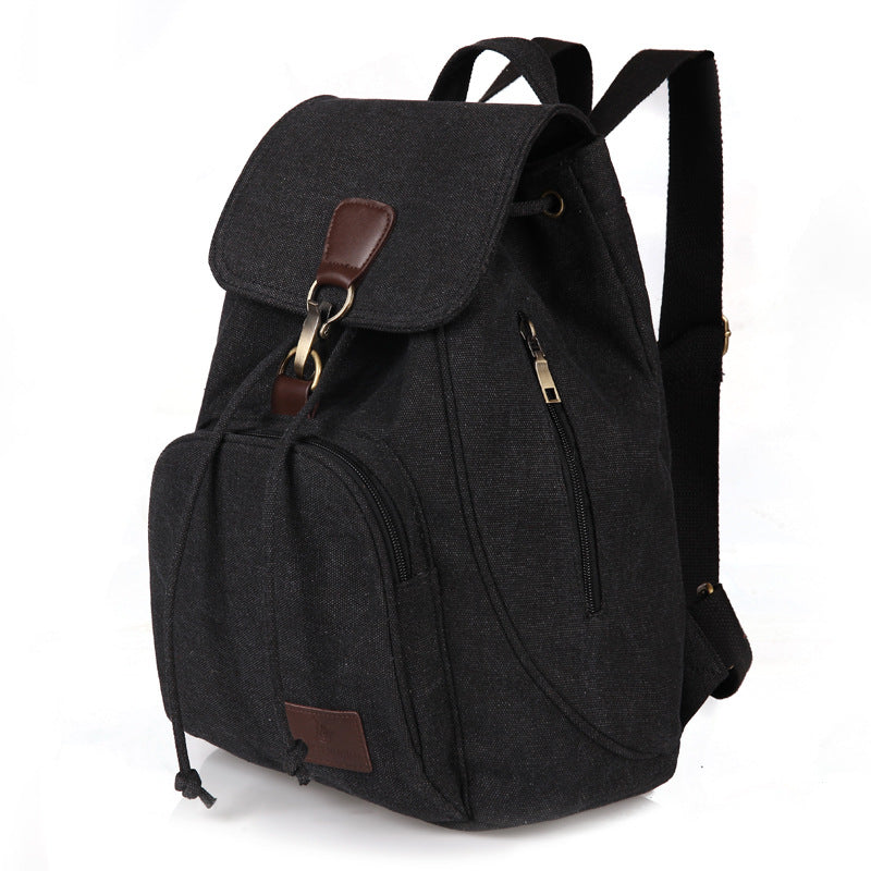 Retro  Outdoor Rucksack Canvas Backpack For School And Outings