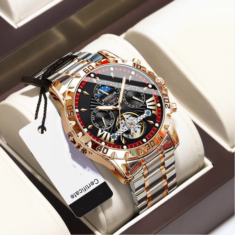 Swiss Waterproof Automatic Mechanical Watch for Men