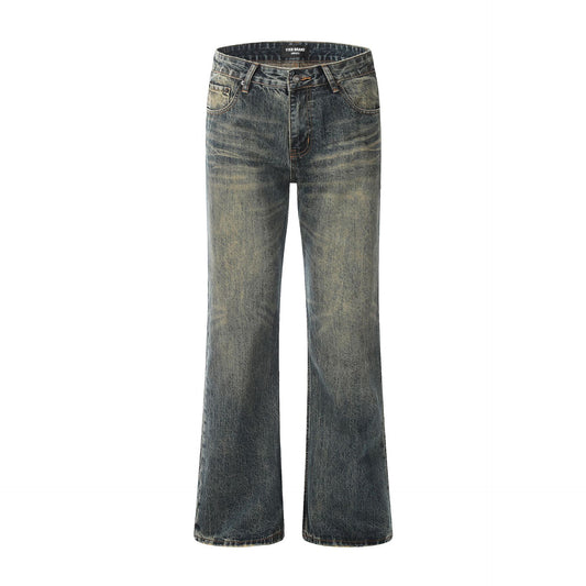High Street Vibe Retro Denim Pants for Women - Casual Loose Fit