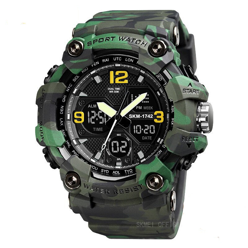 Shockproof Men's Watches - Waterproof Digital Sport Wristwatch