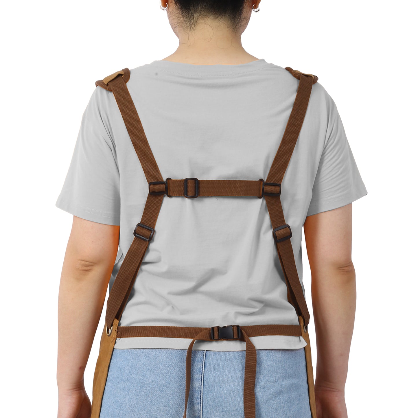 Long Heavy Duty Waxed Canvas Tool Apron