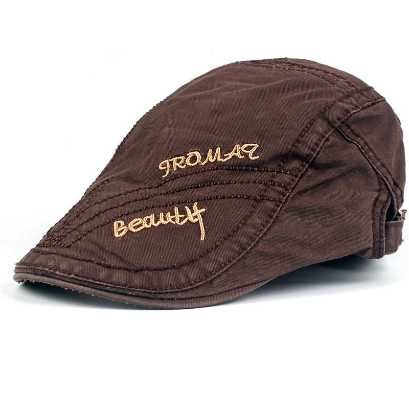 Embroidery Newsboy Cap Cotton Berets Hats Visors Sun Hat Adjustable