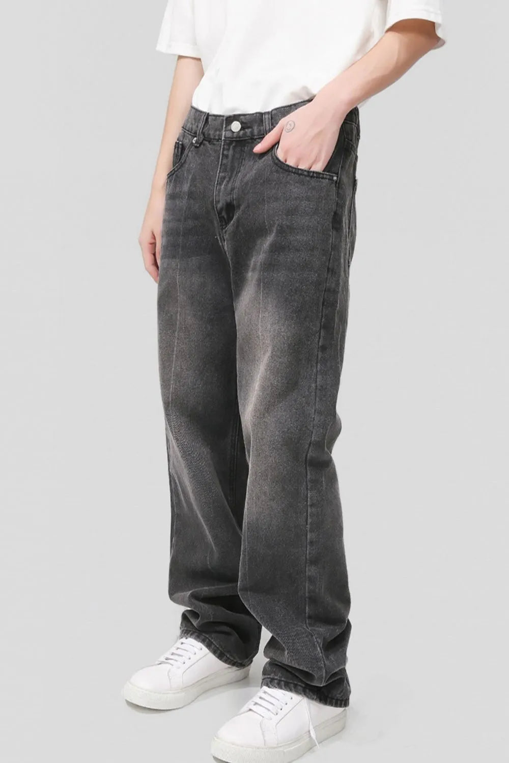 Premium Baggy Jeans with Pockets - Japanese Denim
