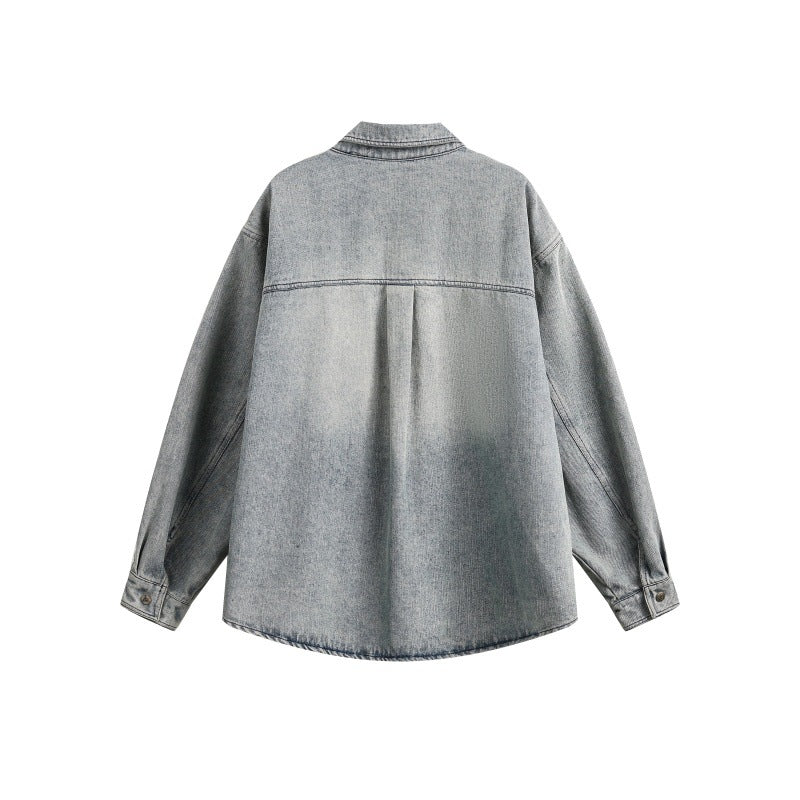Laundry Workwear Denim Loose Fitting Shirts for Men and Women