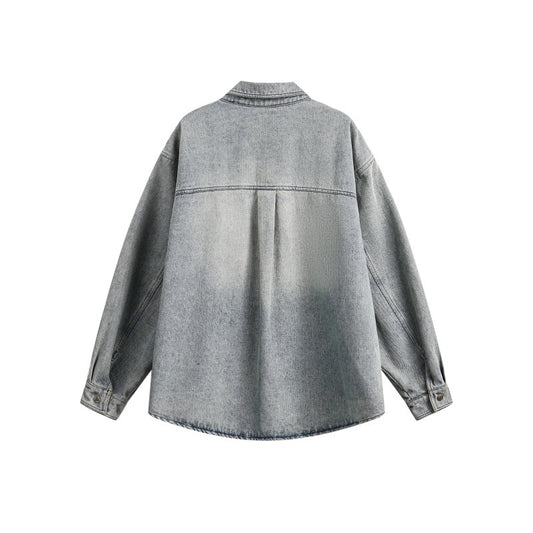 Laundry Workwear Denim Loose Fitting Shirts for Men and Women