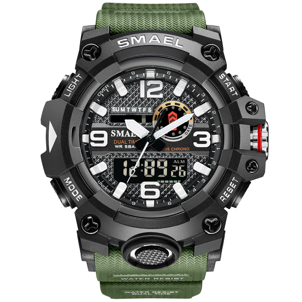 Men's Sport Watches - Dual Display - 50m Waterproof Military Watch