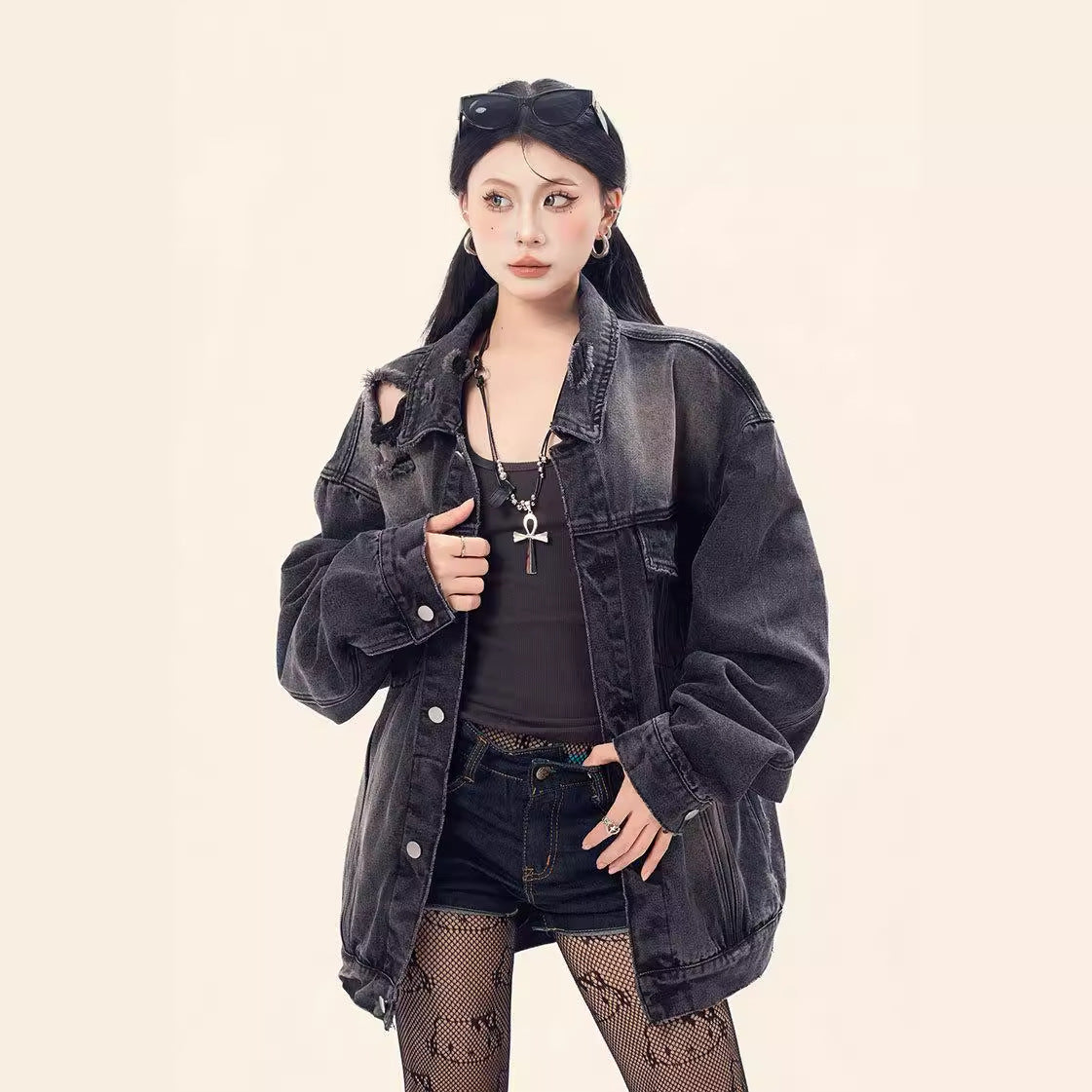 Wear and Tear Denim Jacket - Premium Japanese Craftsmanship